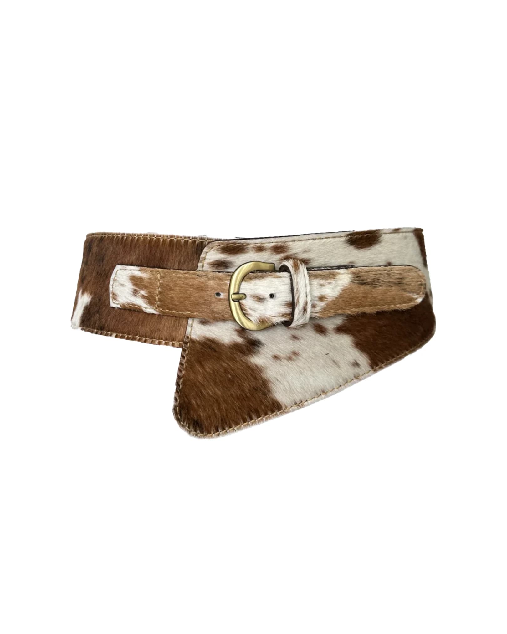 CINTURÓN SAVANNA COW PRINT BROWN - imagen 1