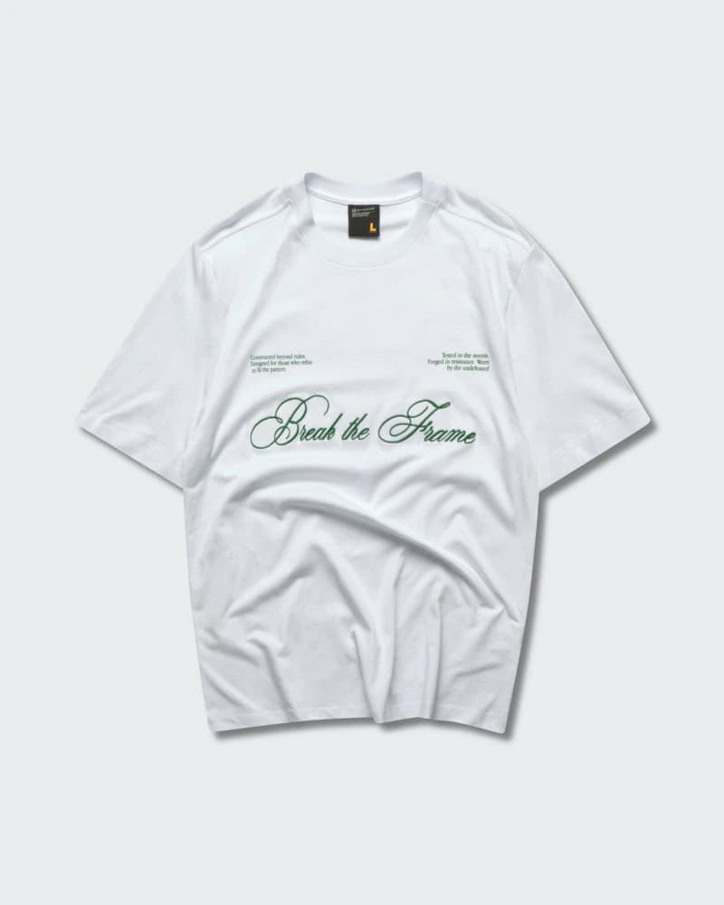 Camiseta Blanca Regular Break The Frame - imagen 2