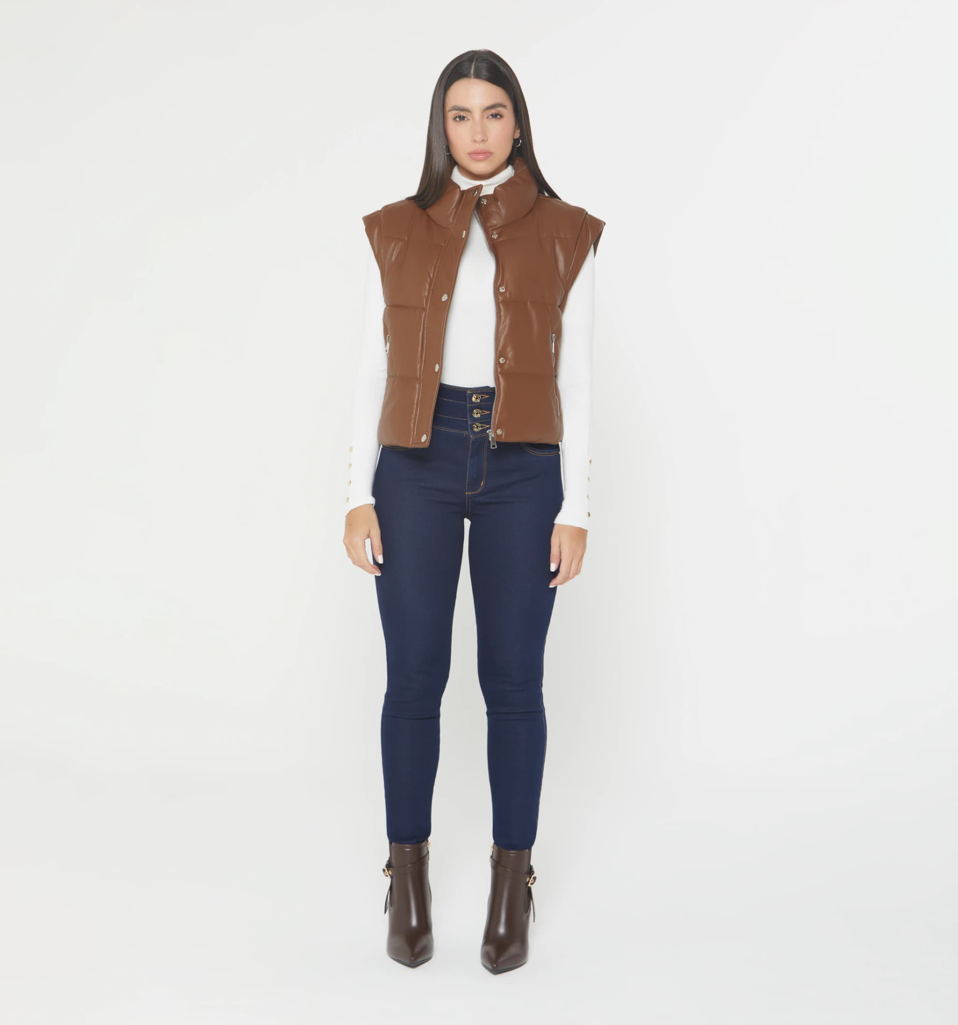 Jeans ultra slimtiro alto