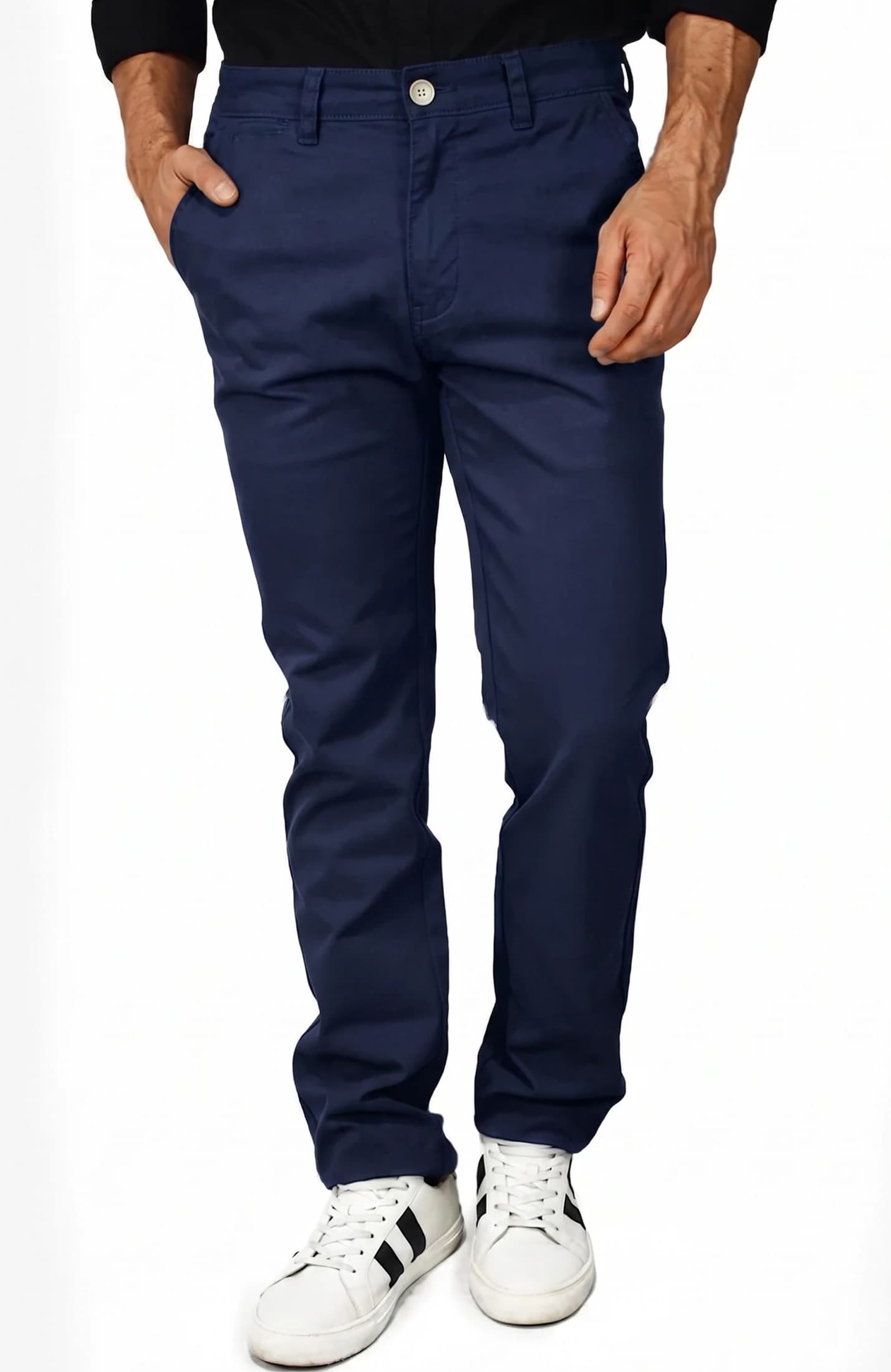 PANTALÓN DRILL AZUL OSCURO PARA HOMBRE