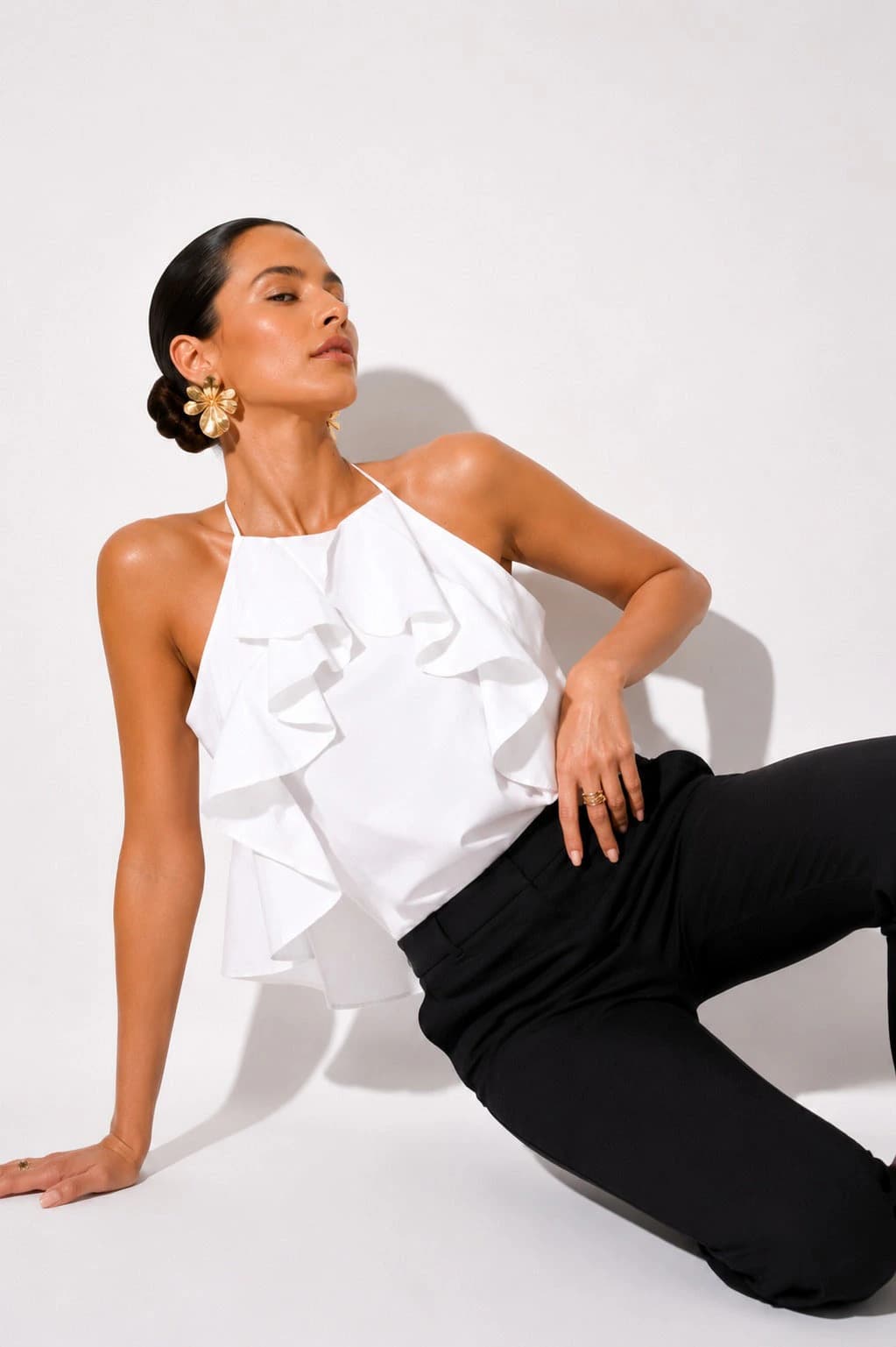 Blusa Valenciana Blanca - imagen 2