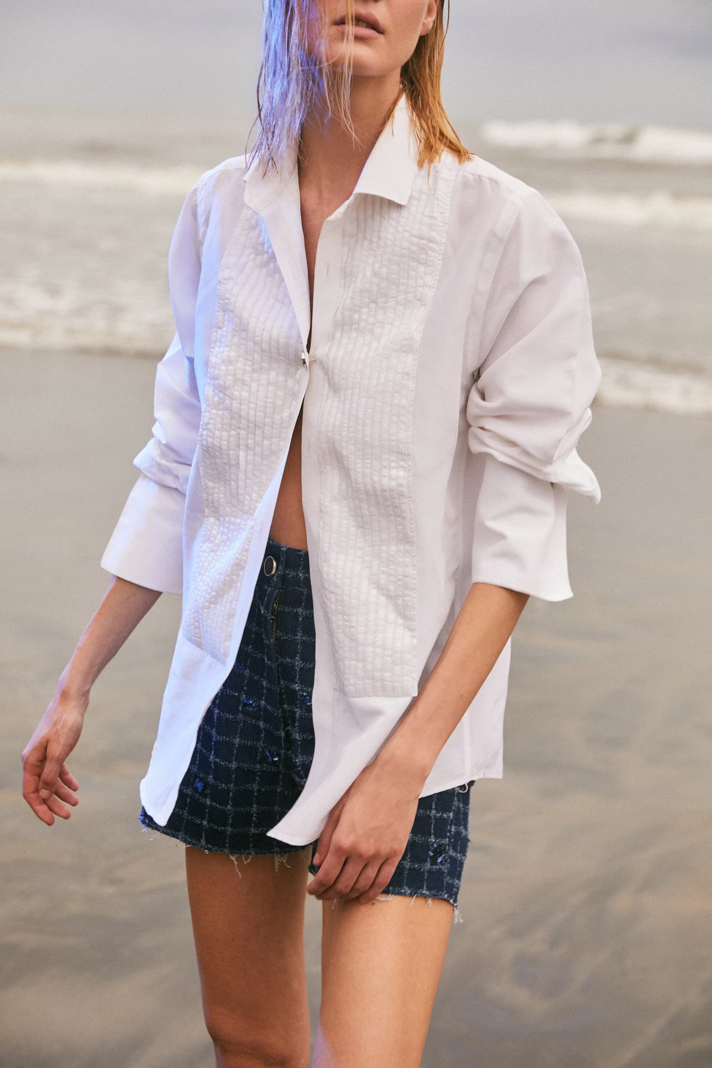 The Classic Tuxedo Shirt 100% Silk Taffeta - imagen 5