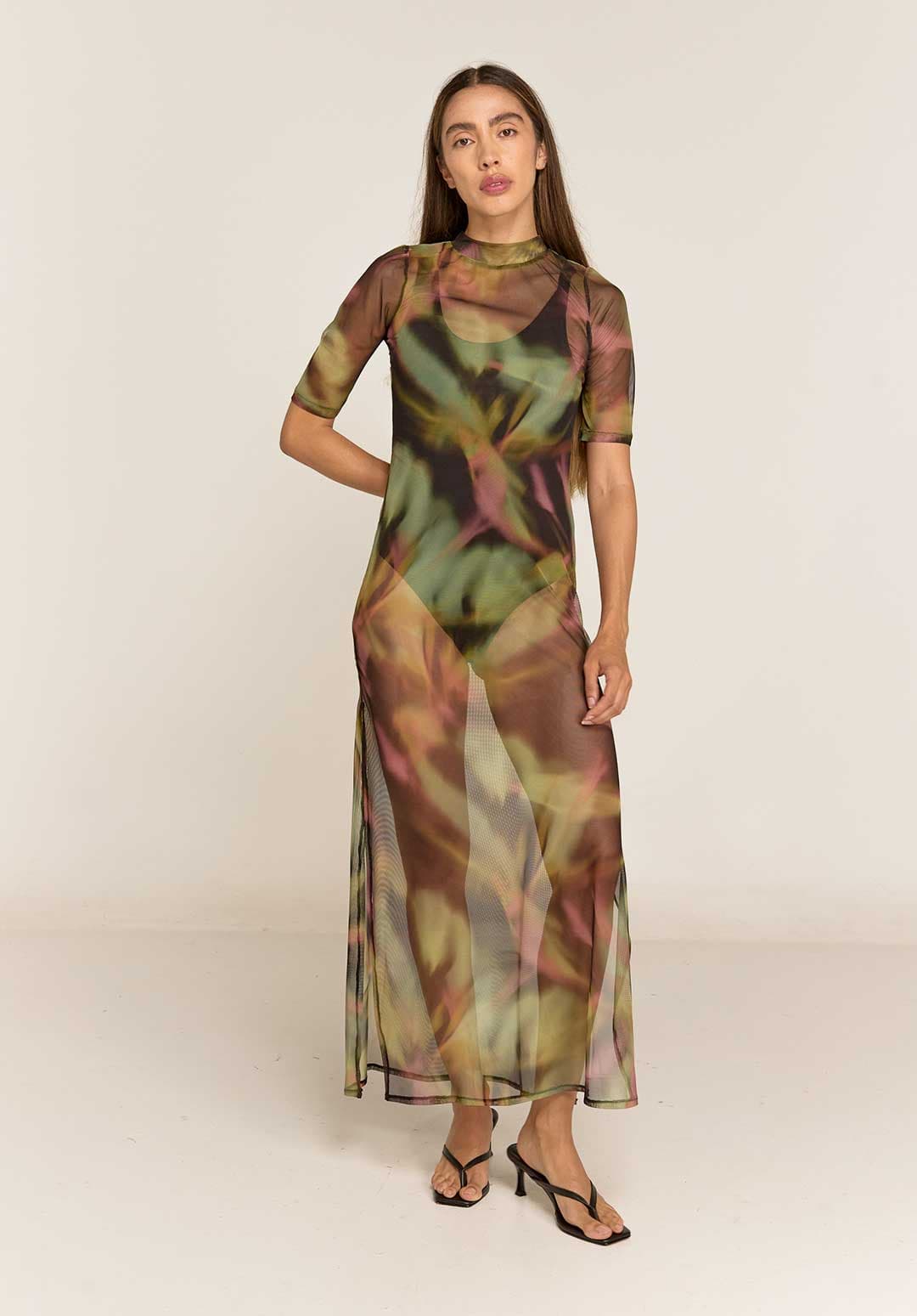 Vestido Mesh Bruma Blur - imagen 1