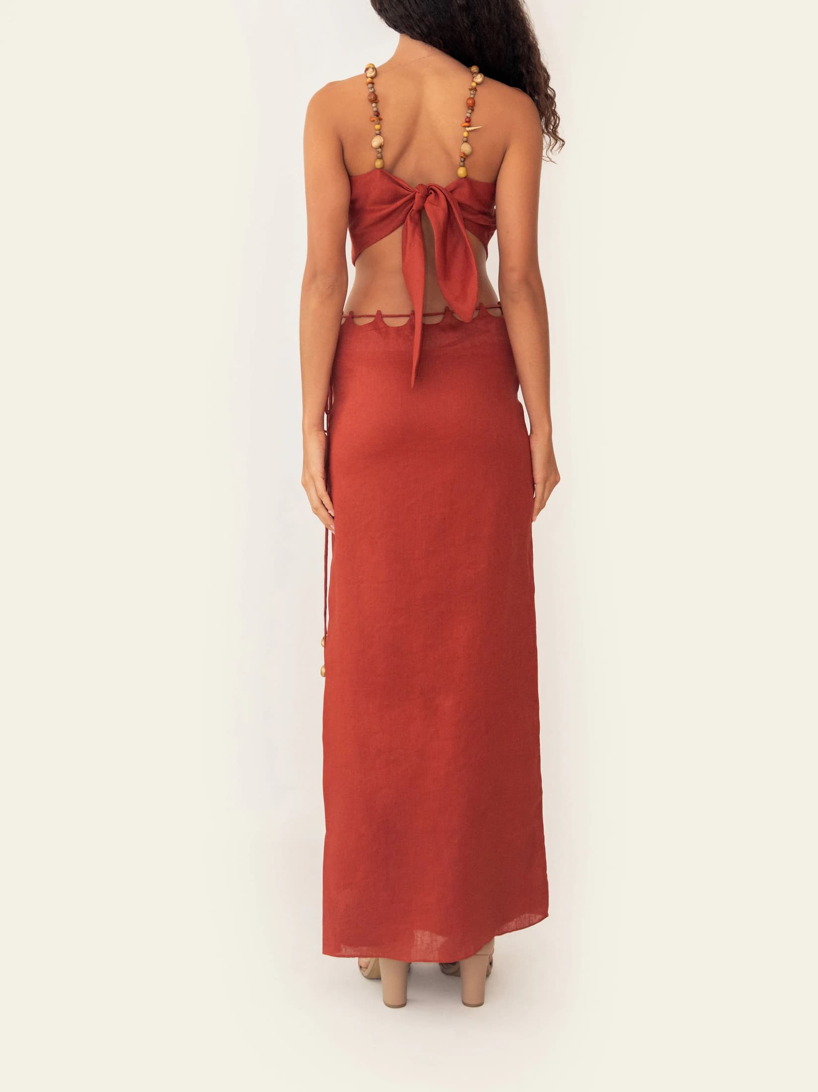 CAIRO SKIRT SUNSET ORANGE - imagen 3