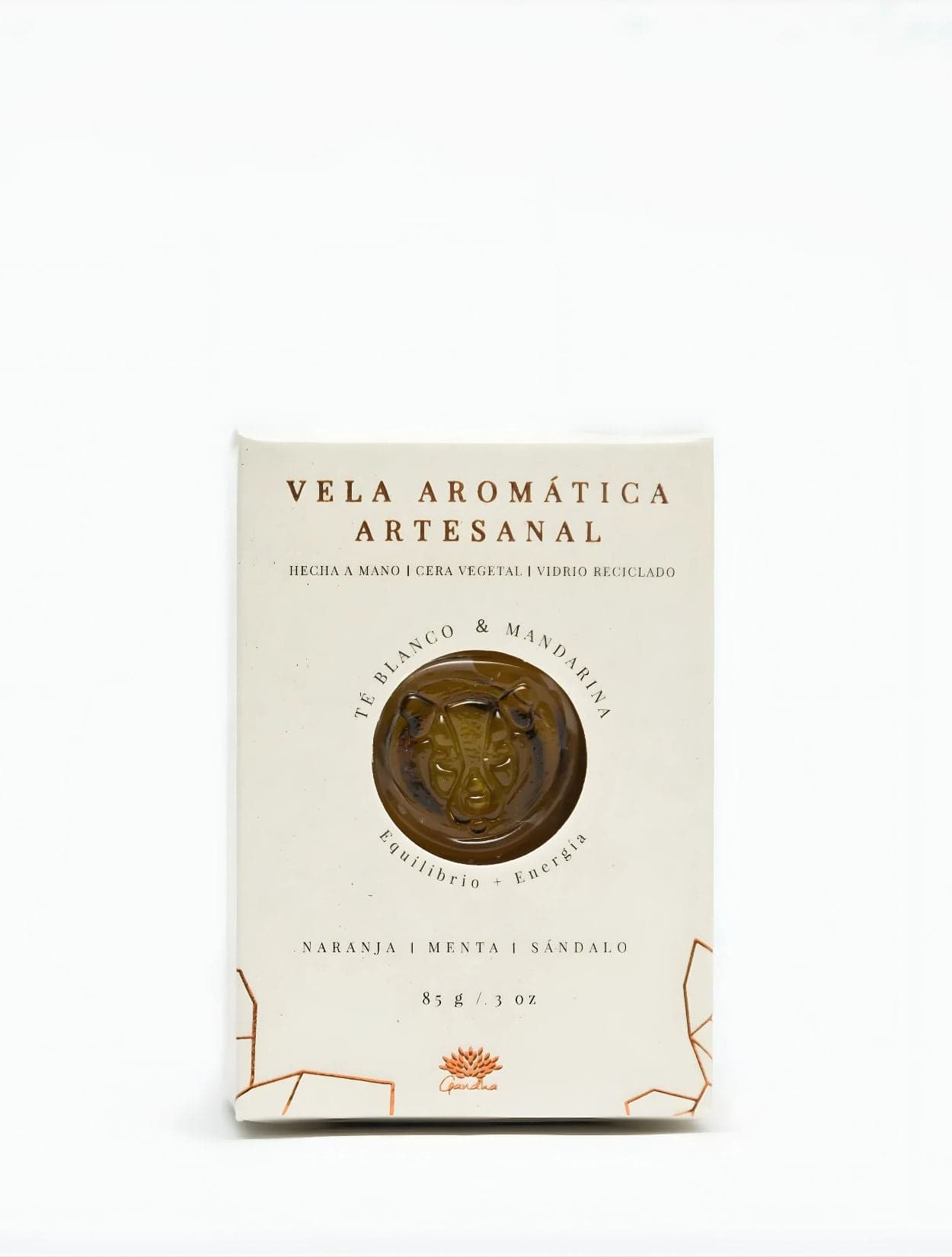 VELA AROMATICA TE BLANCO & MANDARINA 85GR - imagen 3