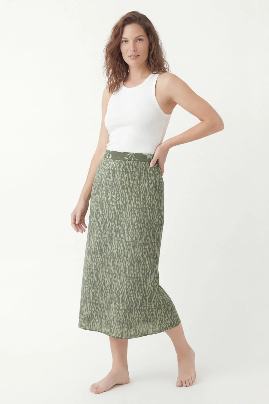 Falda Maia Puntos Verde - imagen 4