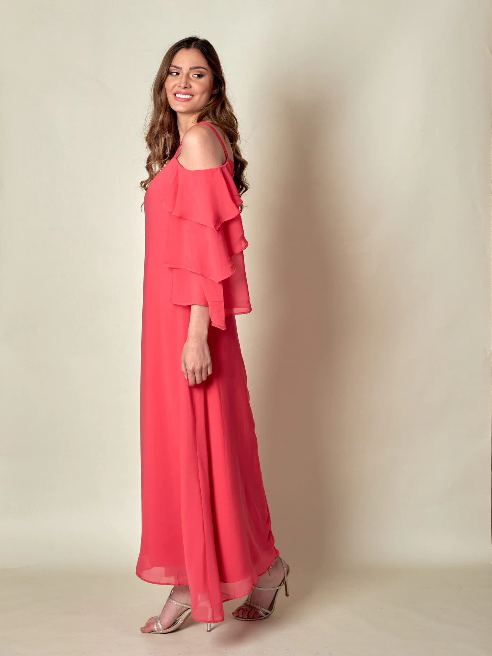 Vestido Sicilia Salmon - imagen 3