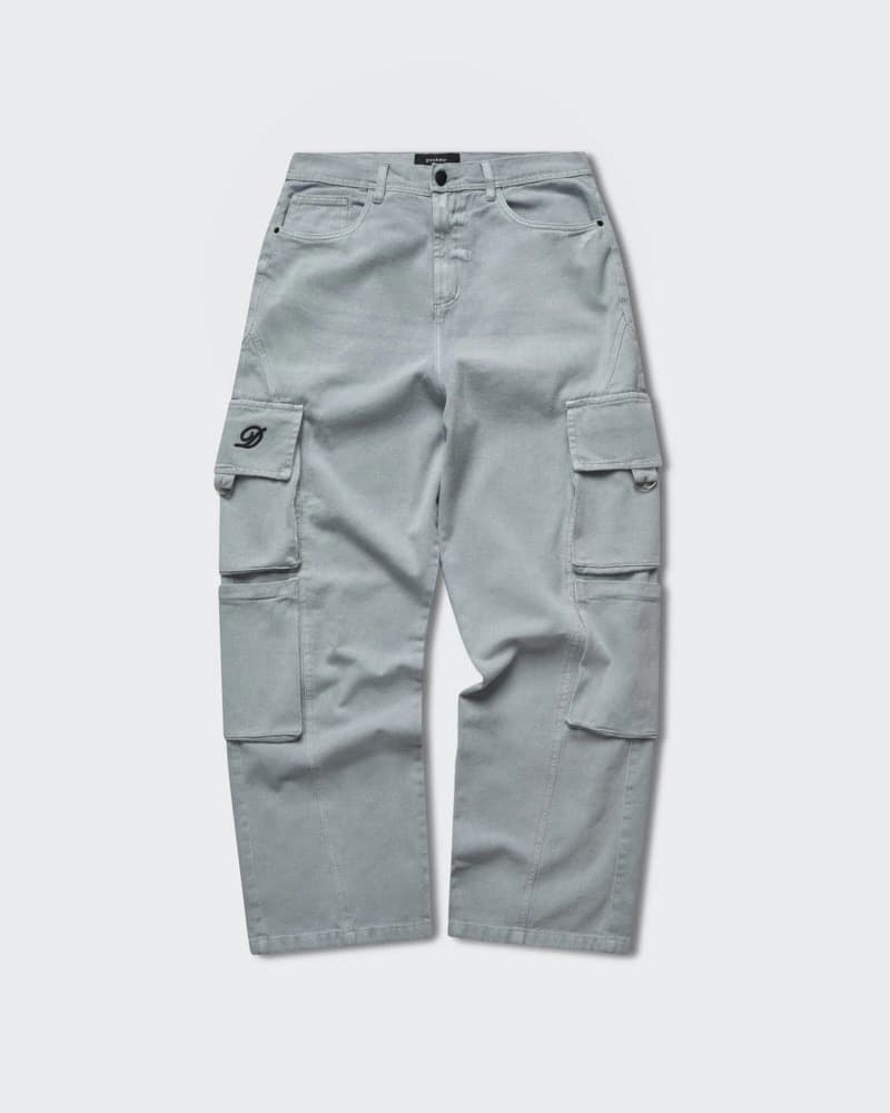 Jeans Baggy Cargo Gris Lavado - imagen 4