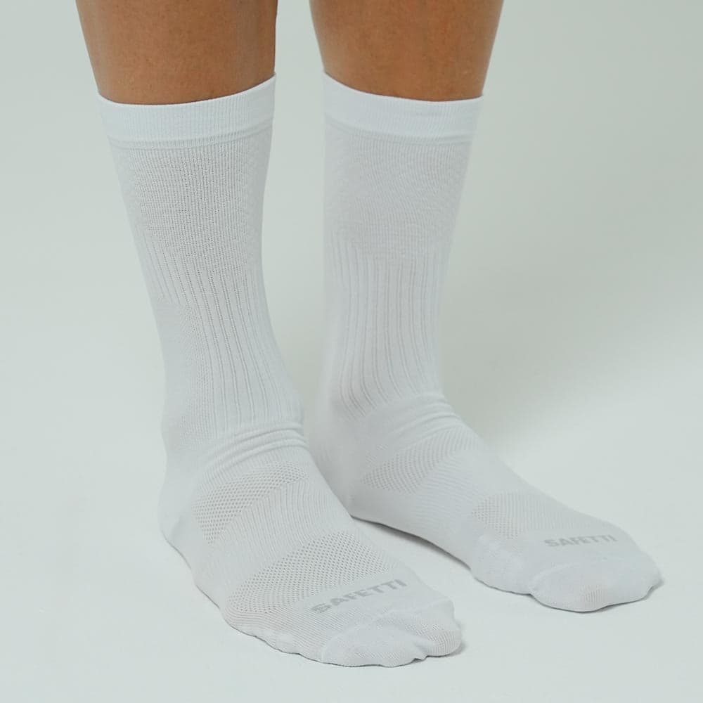 MEDIAS RUNNING PIERNA ELÁSTICA 8" BLANCO UNISEX - imagen 1