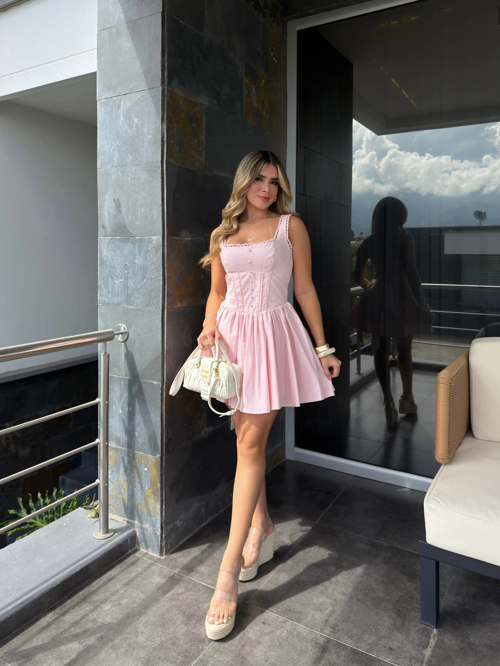VESTIDO SABRINA ROSADO