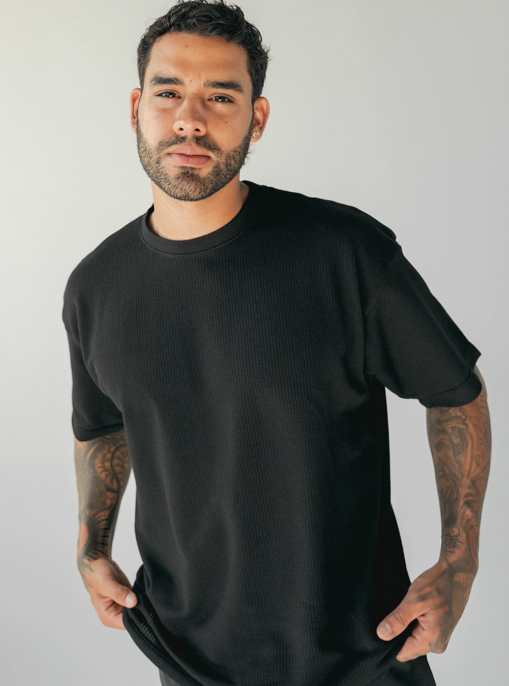 Grid Tee Black