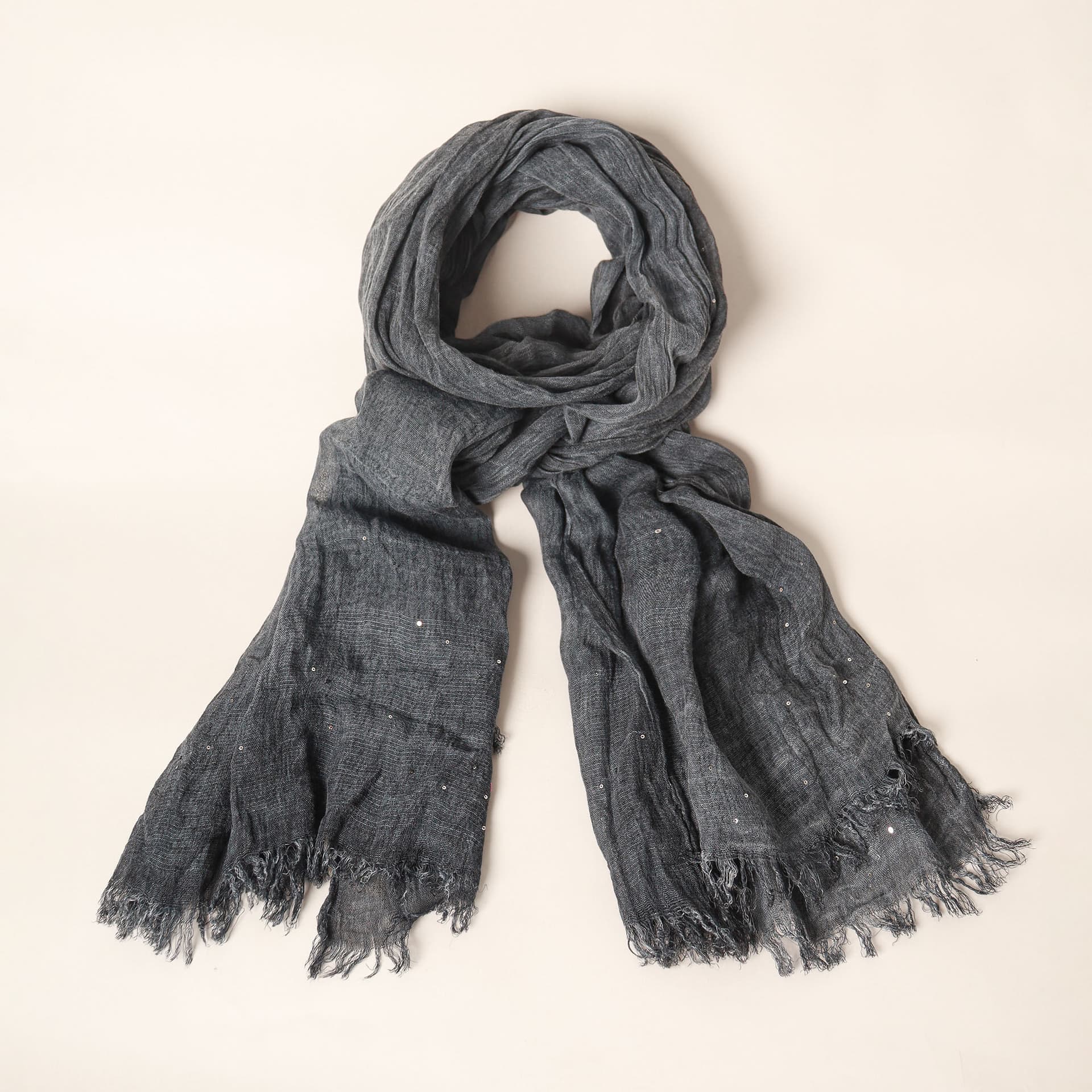 Estola Gris con Lentejuelas