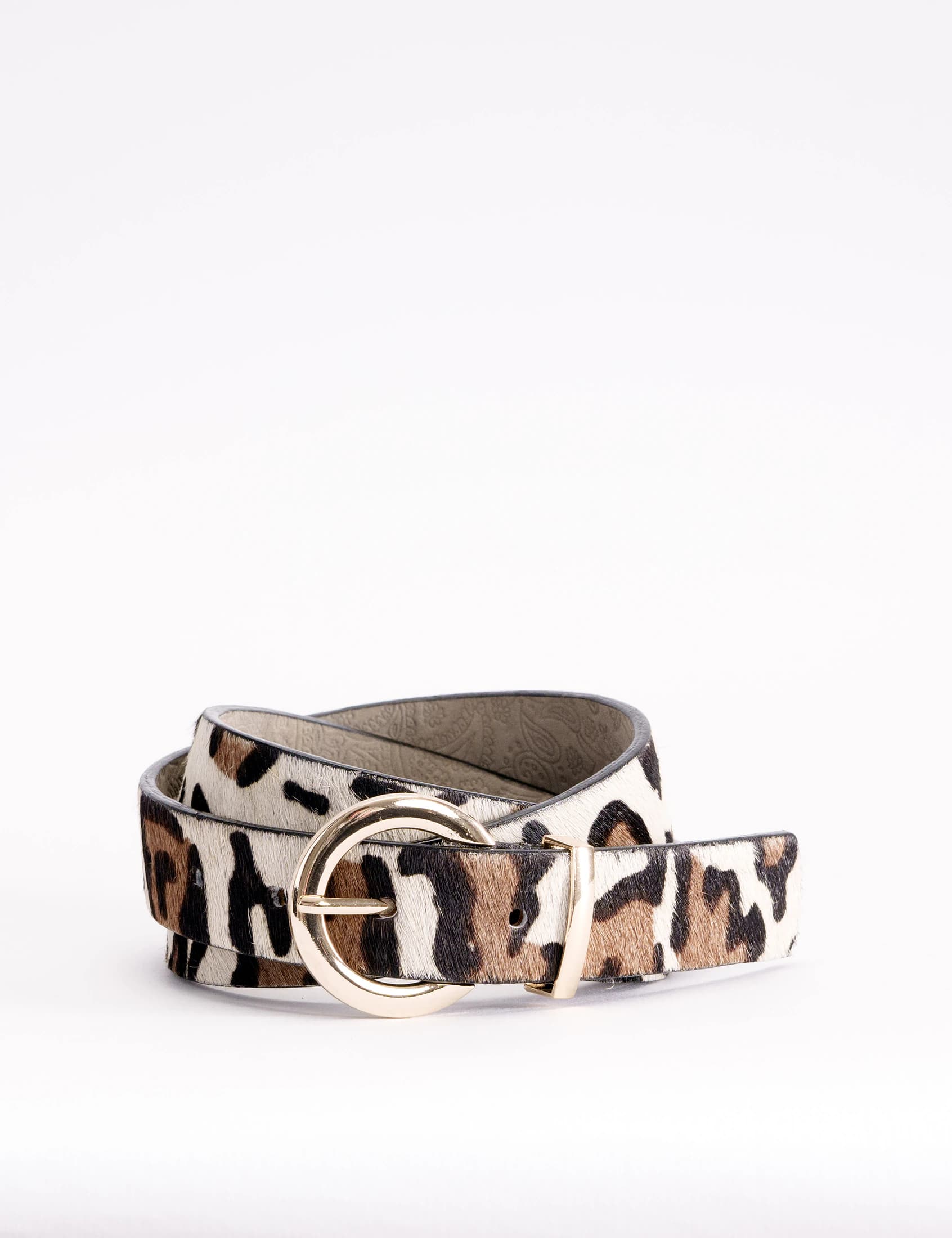 CINTURÓN ANIMAL PRINT JIRAFA BLANCO - imagen 1