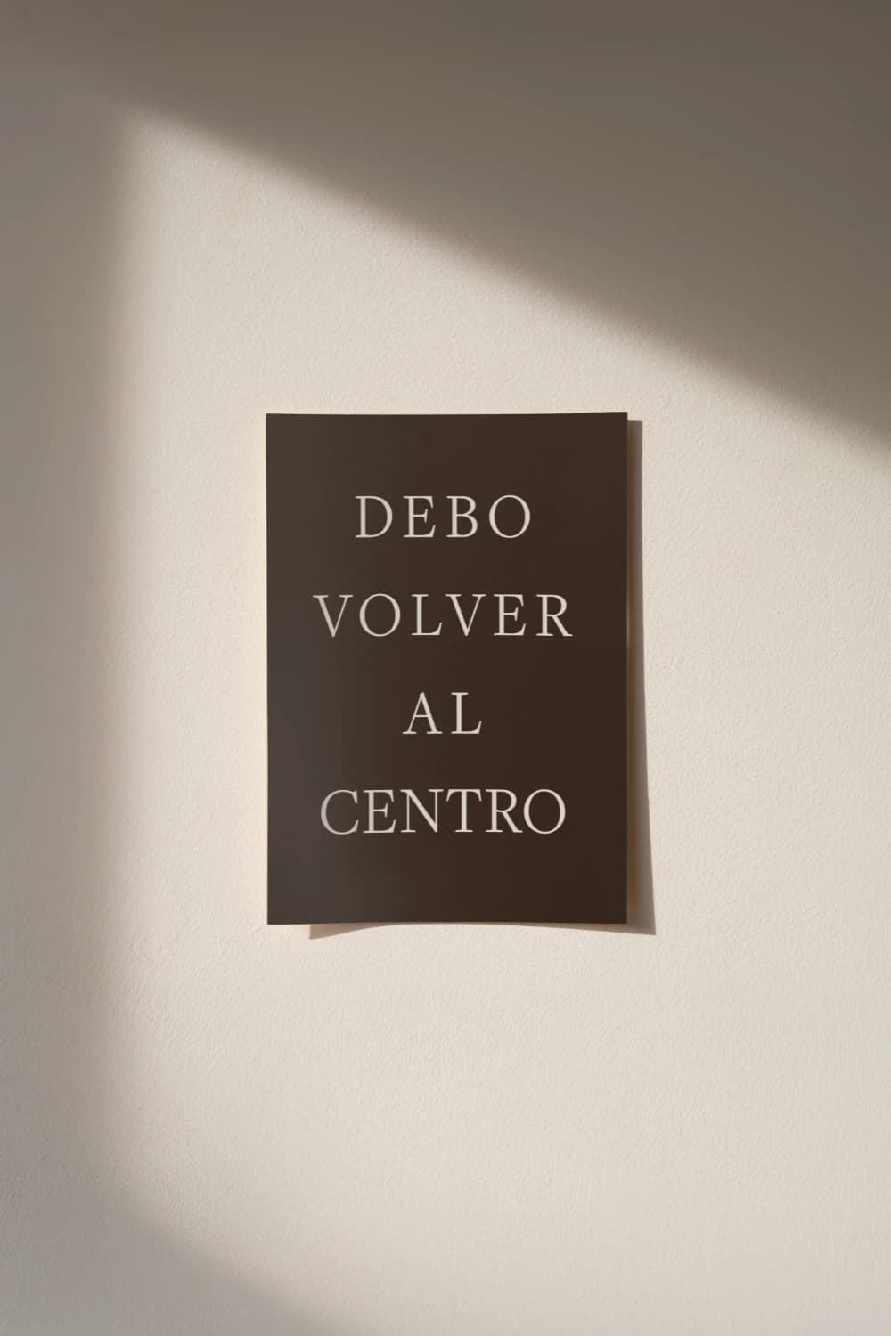 POSTER 30 X 40 - DEBO VOLVER AL CAMPO