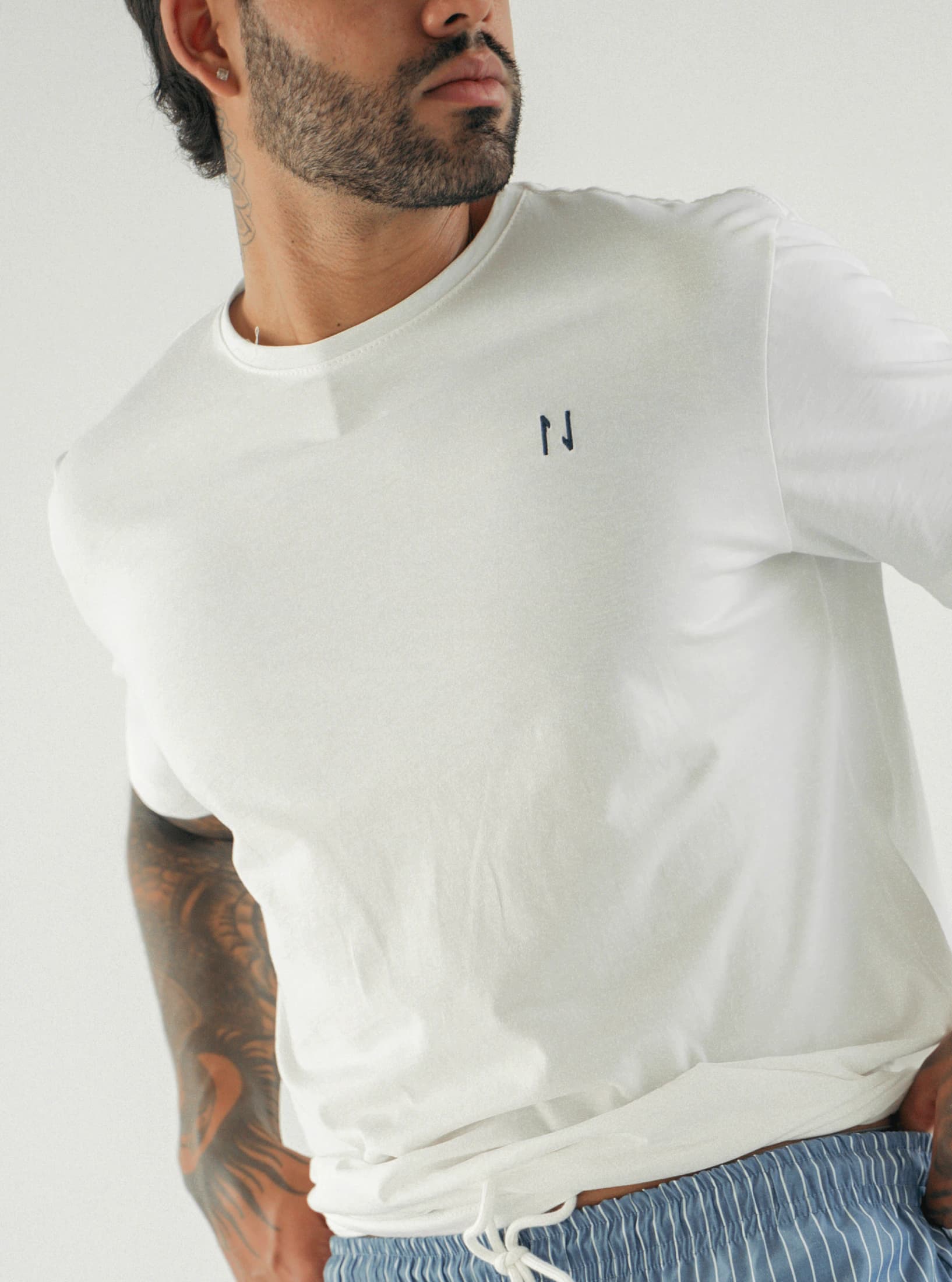 Cotton Tee Hombre - Marfil - imagen 2