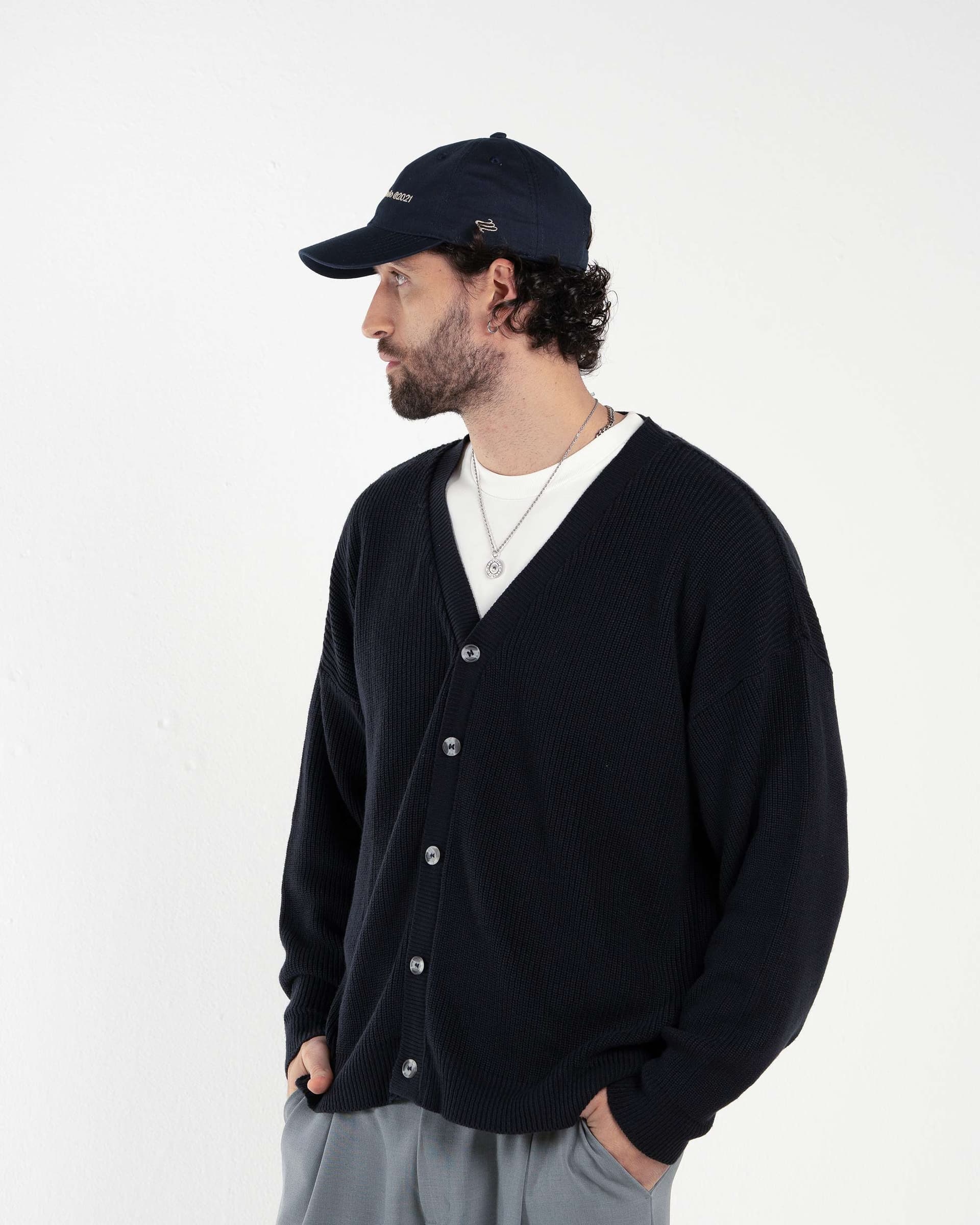 CARDIGAN RUM AZUL OSCURO - imagen 3