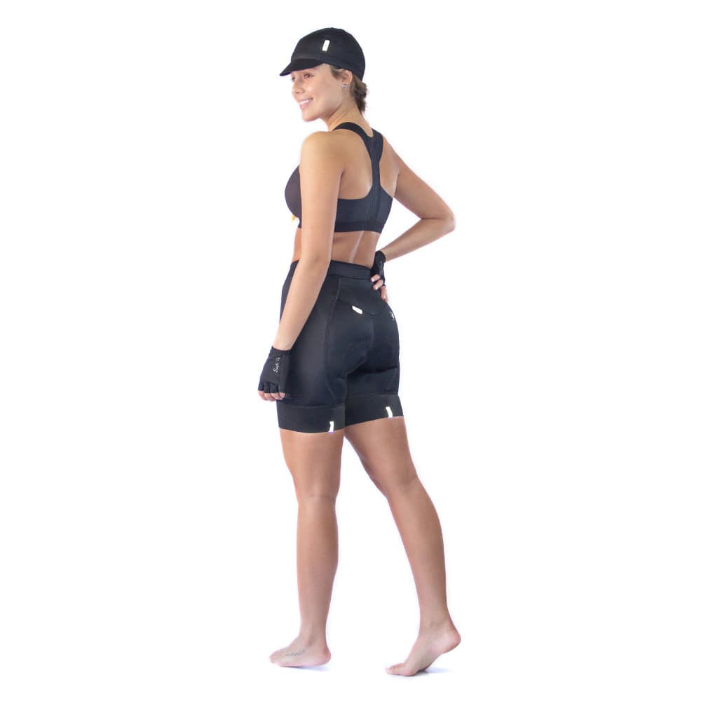 PANTALONETA CICLISMO SIN CARGADERAS NÁPOLES PARA MUJER NEGRA - imagen 2