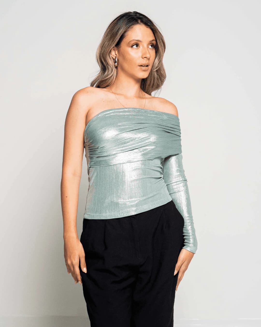 Top Syra Aqua Shinny - imagen 2