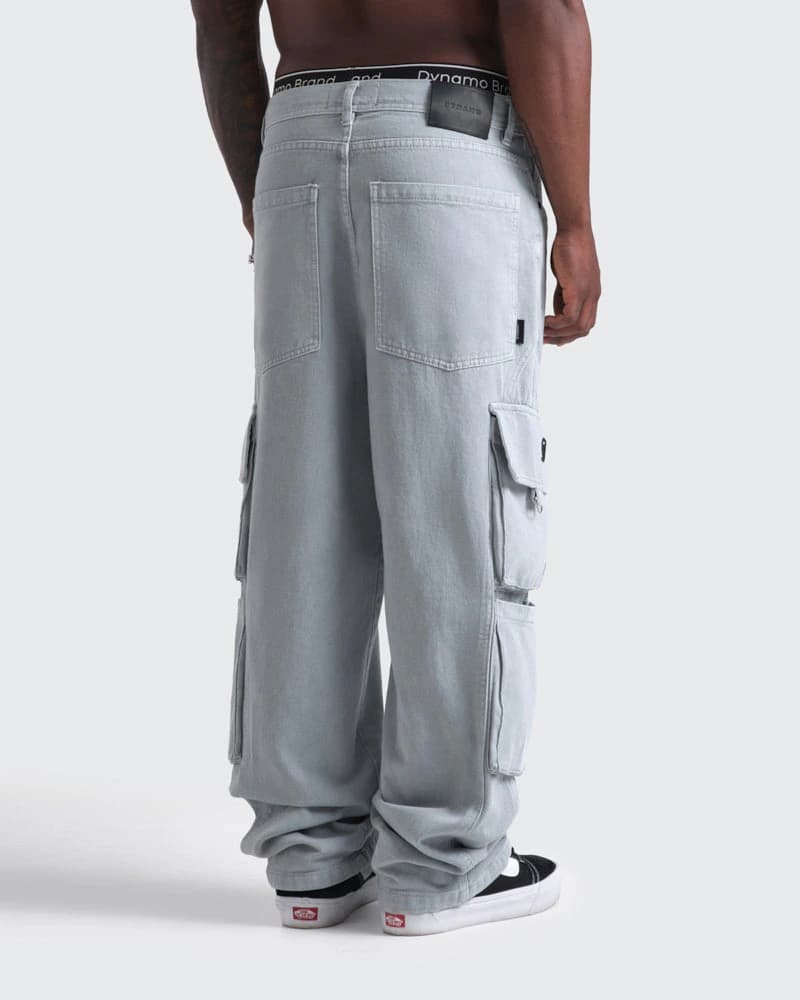 Jeans Baggy Cargo Gris Lavado - imagen 3