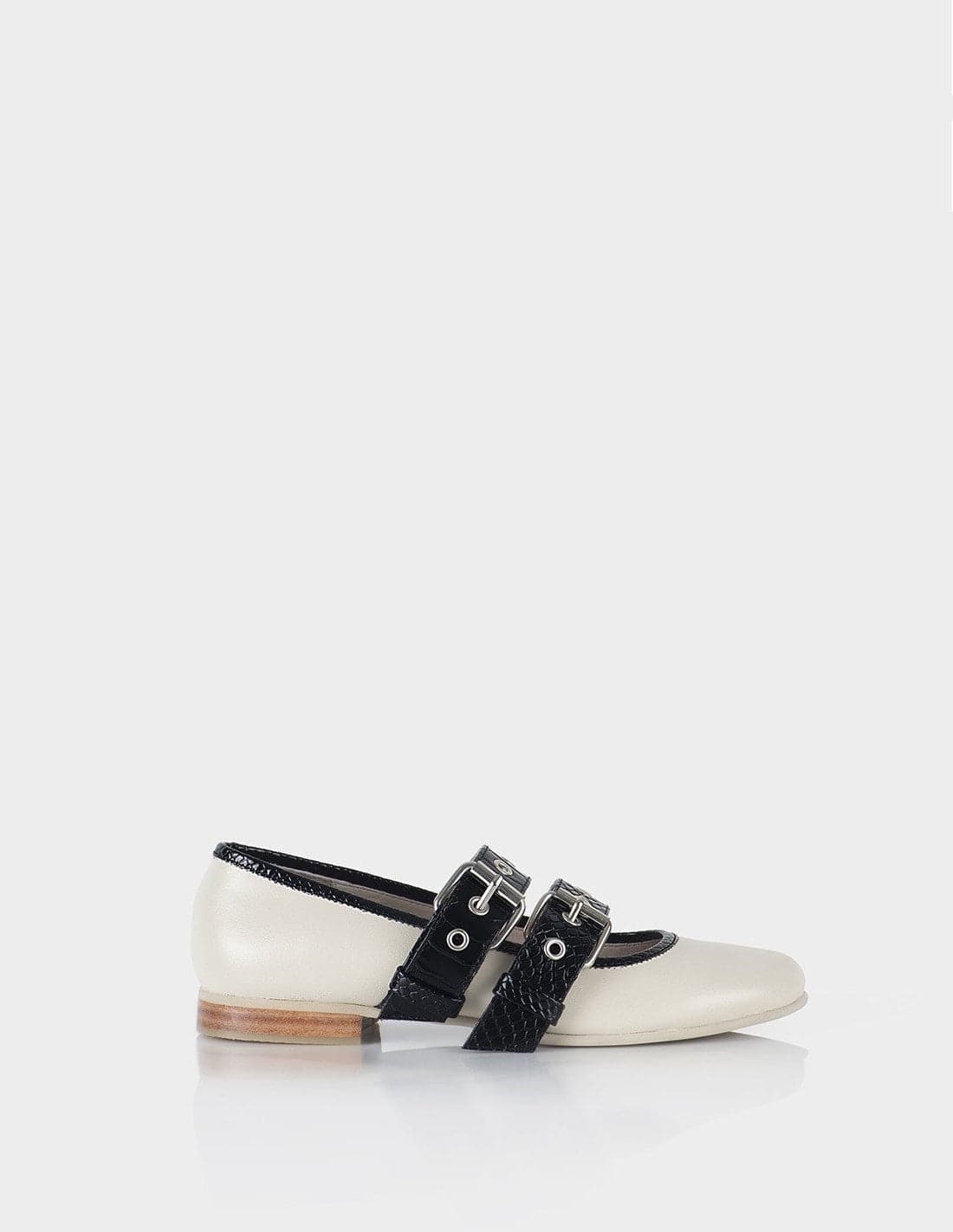 Mary Jane Peyton Beige X Negro - imagen 1