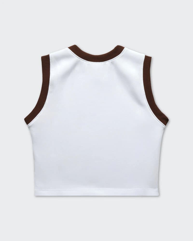 Crop Top Blanco Royal Muse - imagen 4