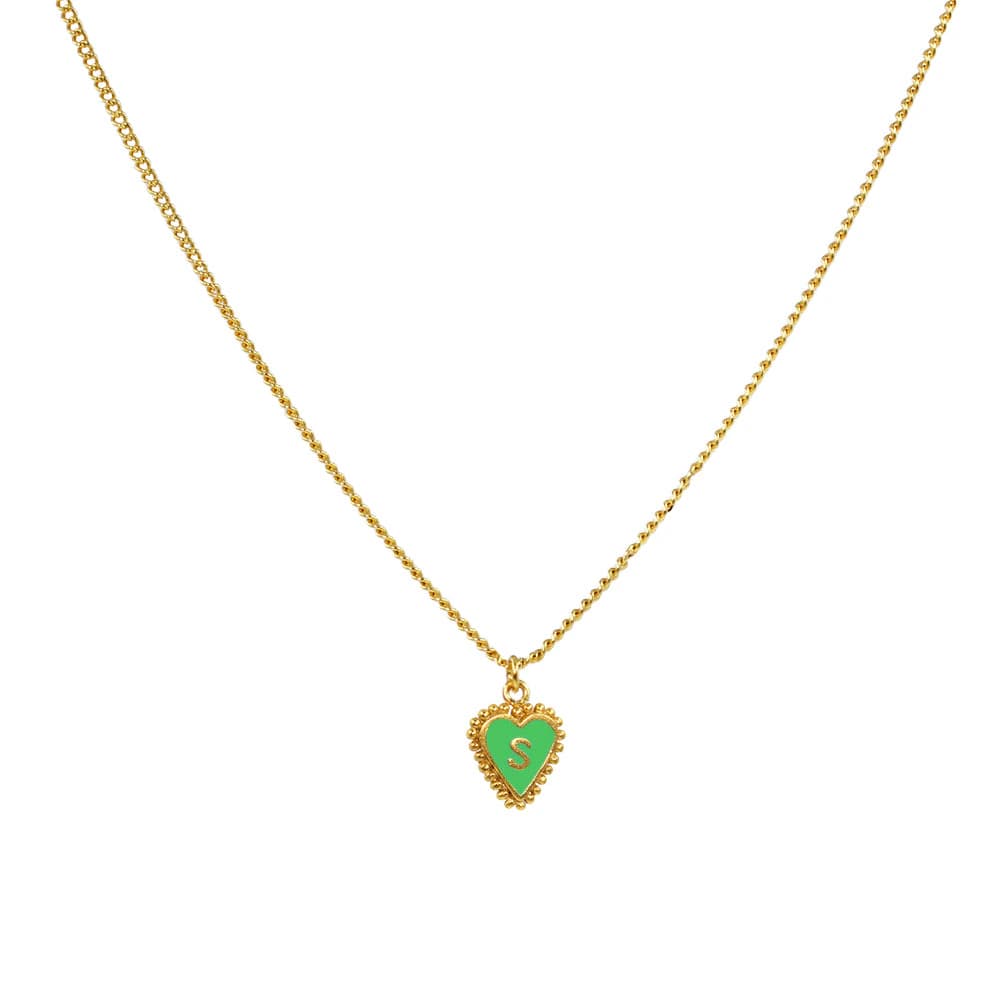 Cadena 1 Letra Heart Verde - imagen 12