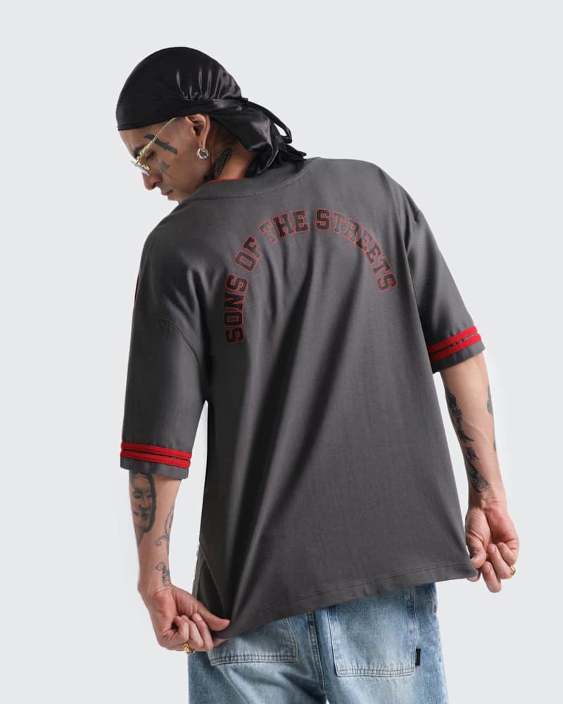 Camiseta Gris Oversize Dream Jersey - imagen 3