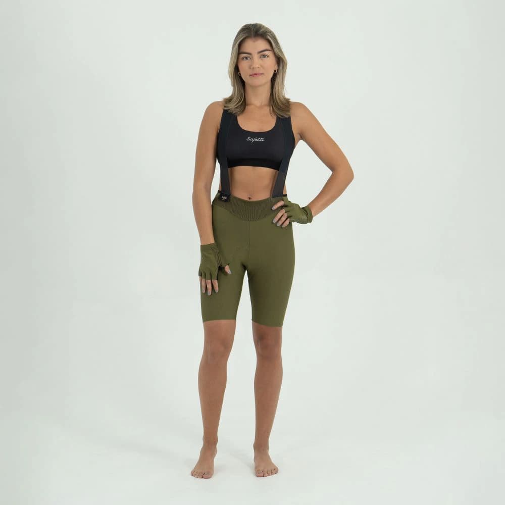 PANTALONETA CICLISMO TOSCANA 2.0 + OLIVA PARA MUJER - imagen 1