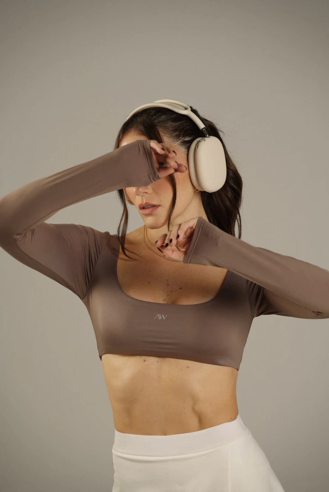 Long Sleeve Crop Sens Cocoa Glow