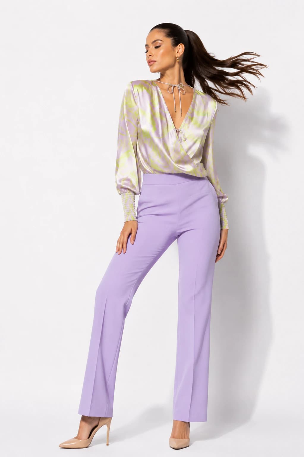 Blusa Shadow Plumas Lila - imagen 3