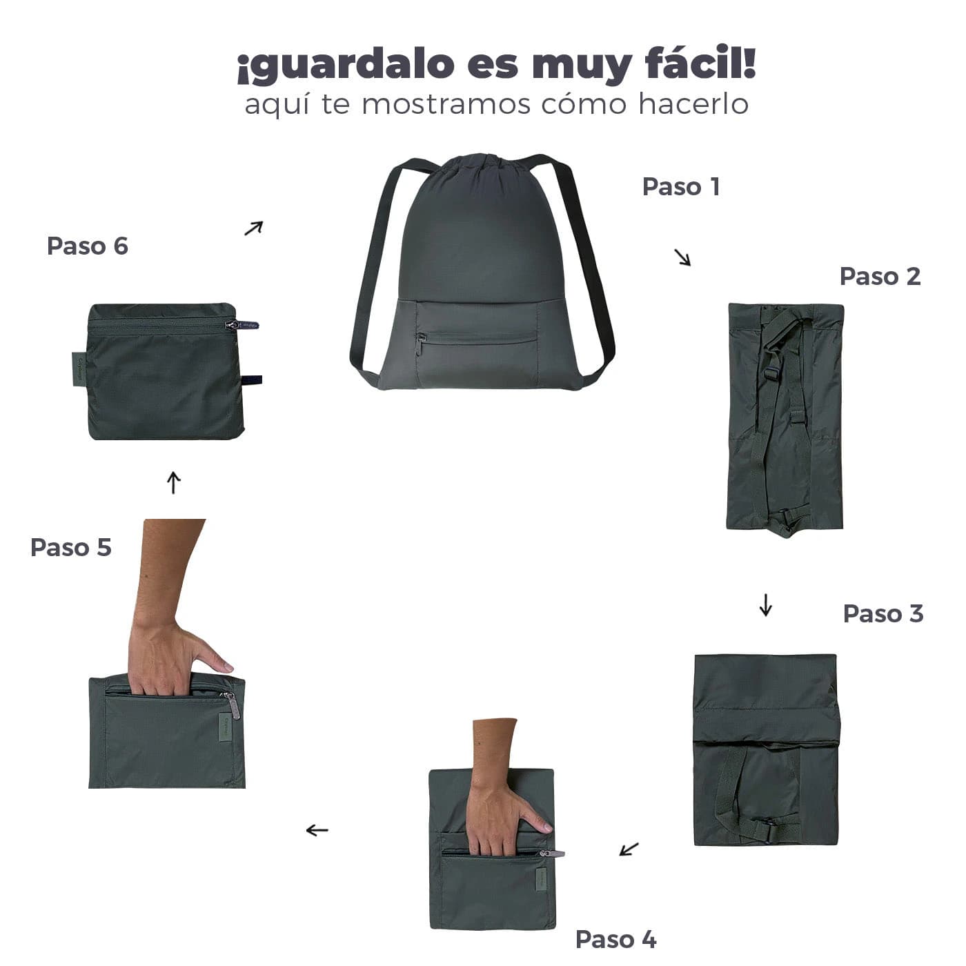 Tula Plegable Citybags Azul Oscuro - imagen 6