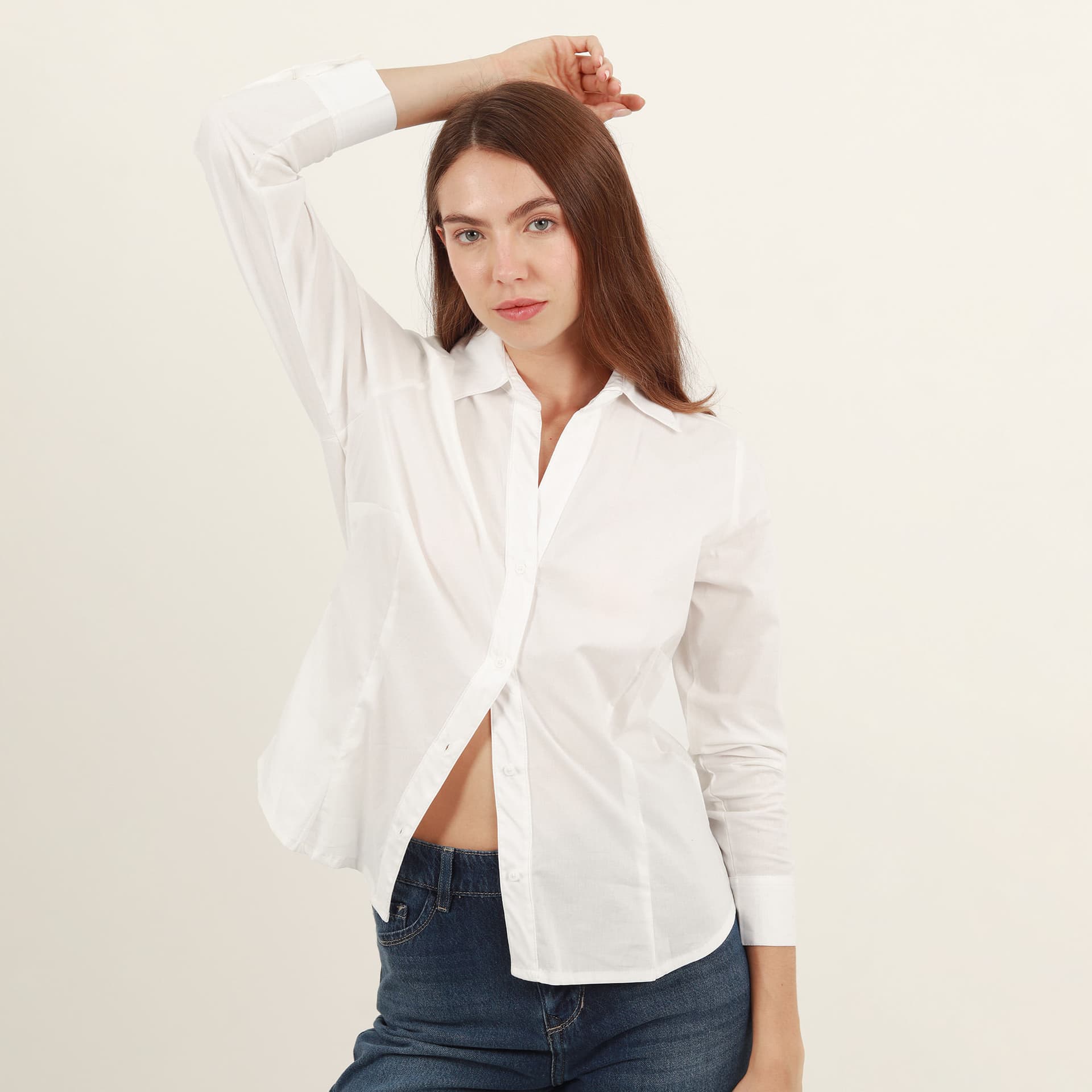 Camisa clásica manga larga con pinzas - imagen 7