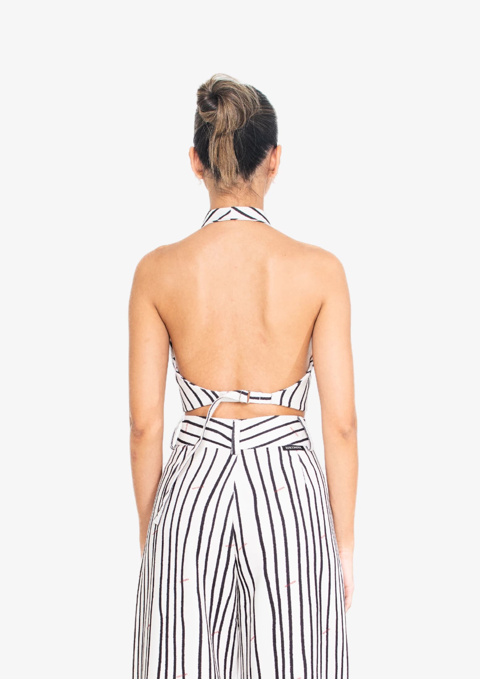 White Stripes Halter Top - imagen 3