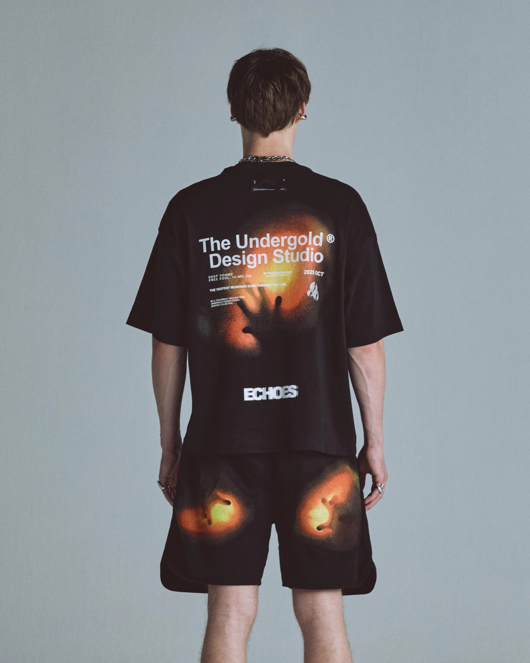 Echoes Pulse Boxy Fit Tshirt Black - imagen 7