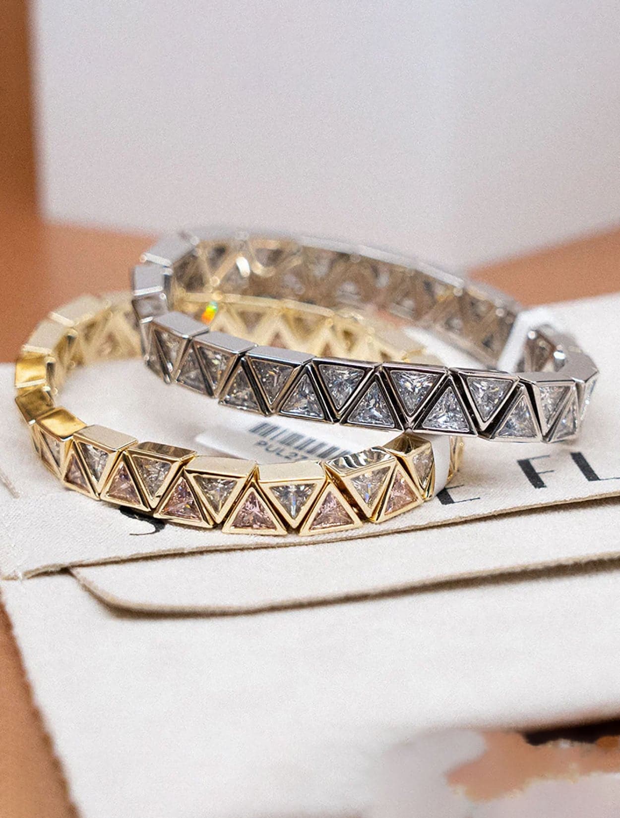 PULSERA ALL DIAMOND TRIANGLE - imagen 1
