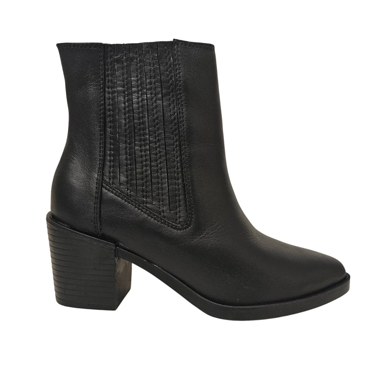 Botas Chelsea Mujer Cuero Negro - imagen 1