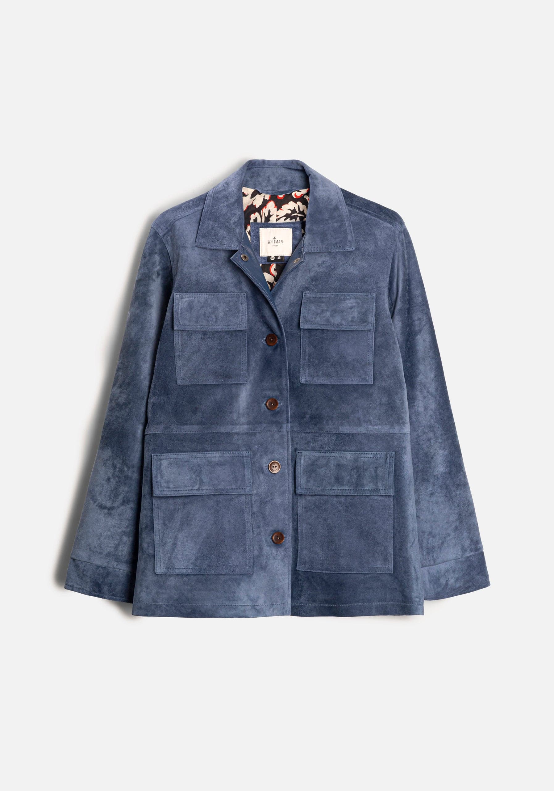 Chaqueta M Ruanda Gamuza Azul Med - imagen 1
