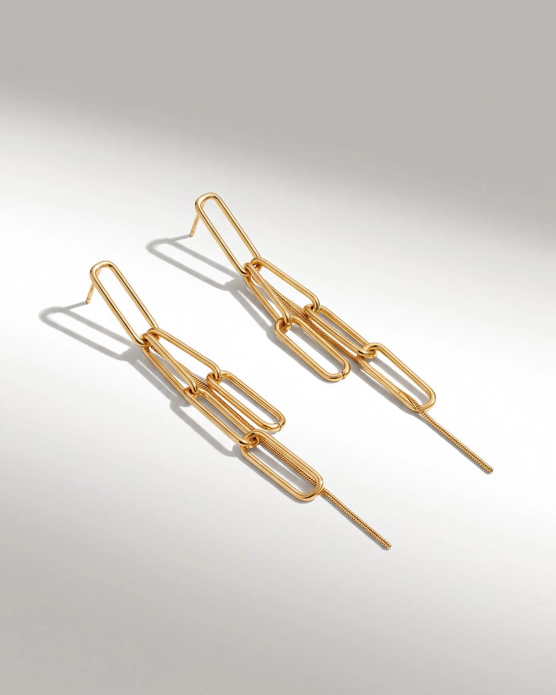 Aretes Largos Eslabones - imagen 3