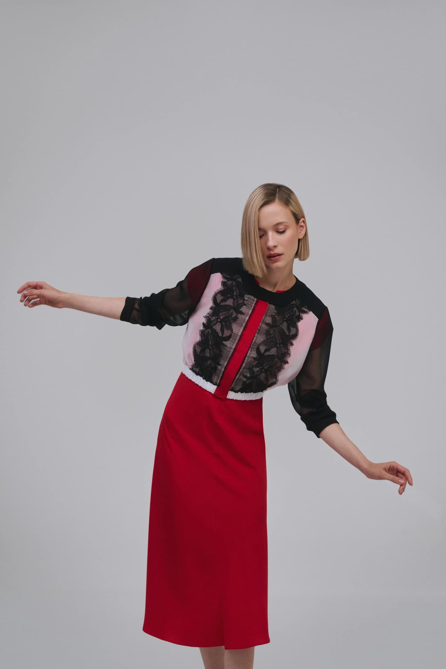 Embroidered Silk Chiffon Bolero Jacket