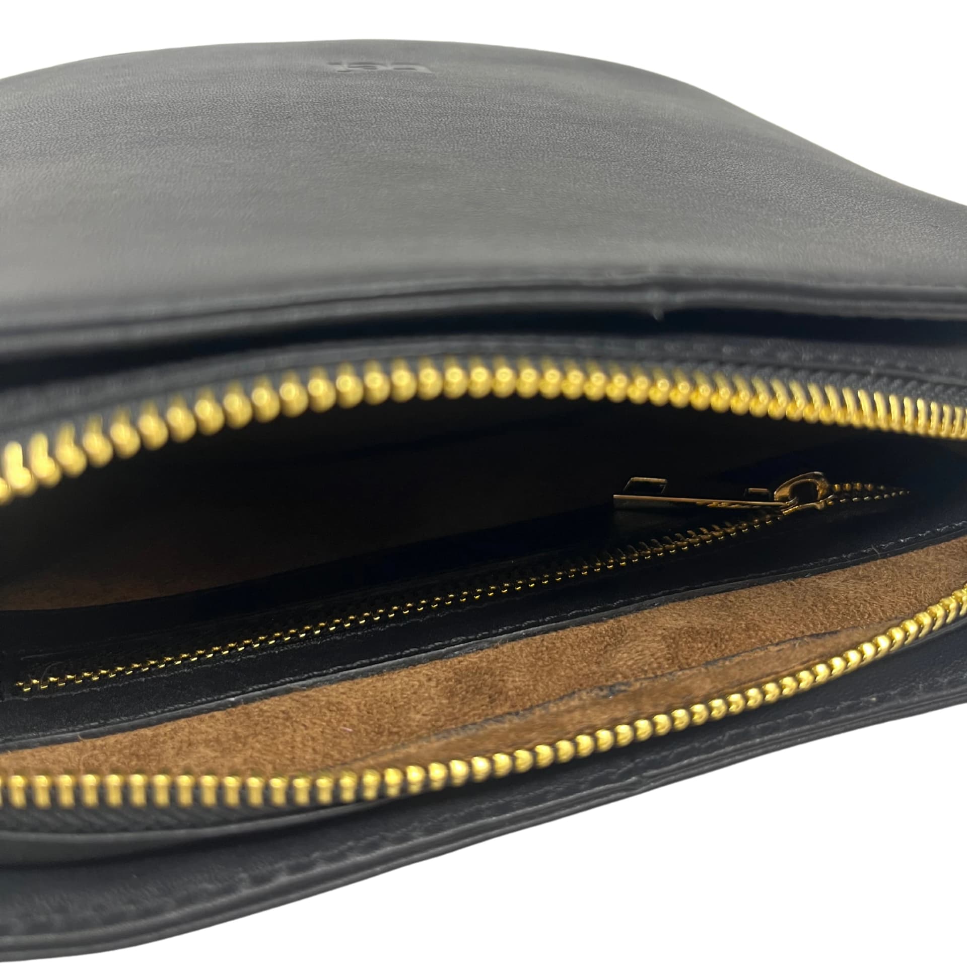 Cartera Isa Cuero Plena Flor Negro - imagen 4