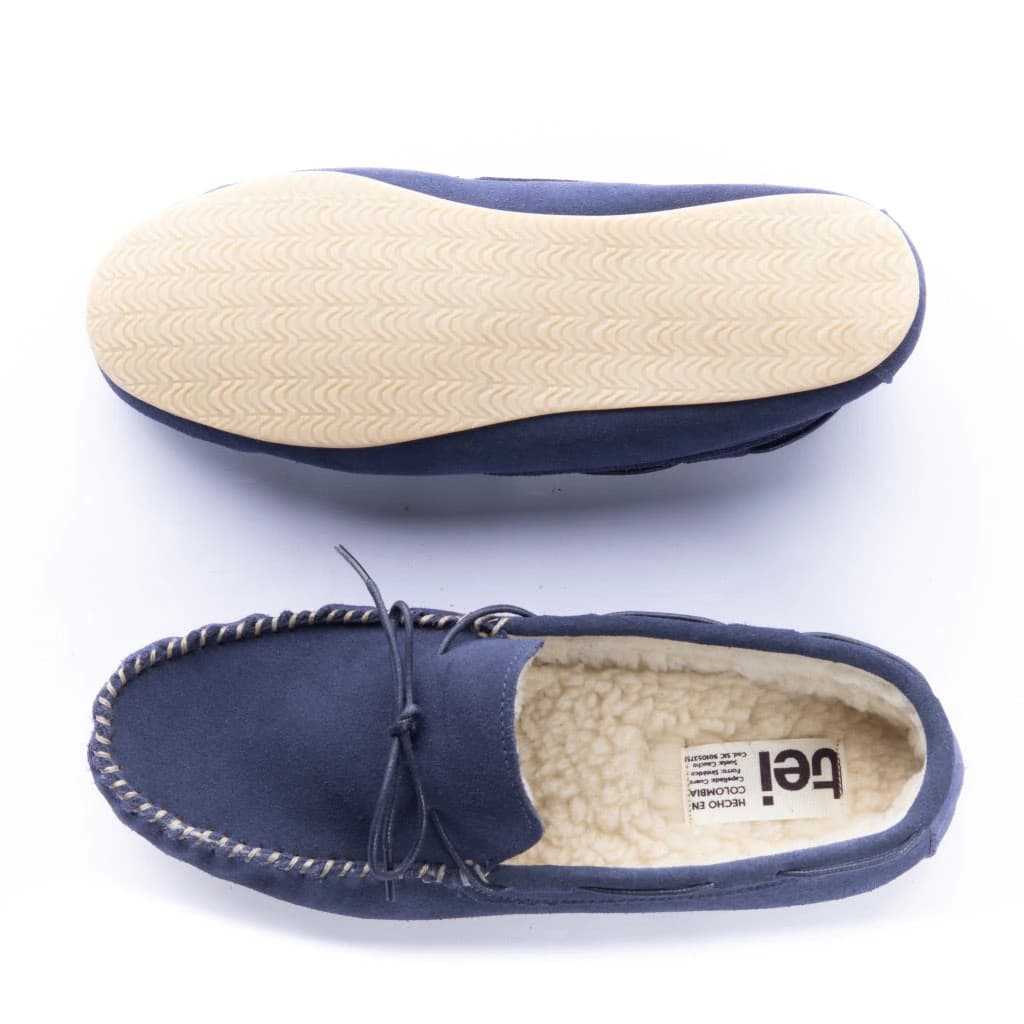 Pantuflas Apaches Hombre Azul Navy - imagen 3
