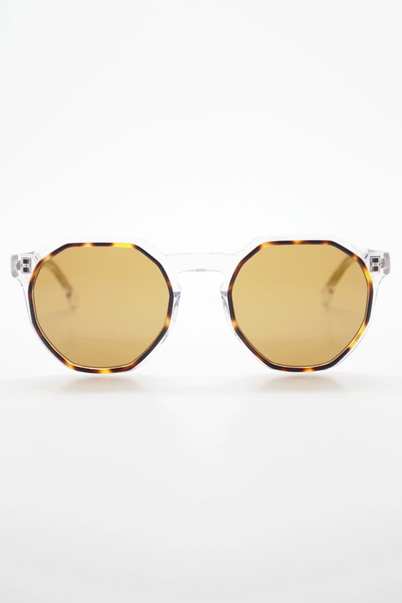 gafas de sol three transparente carey