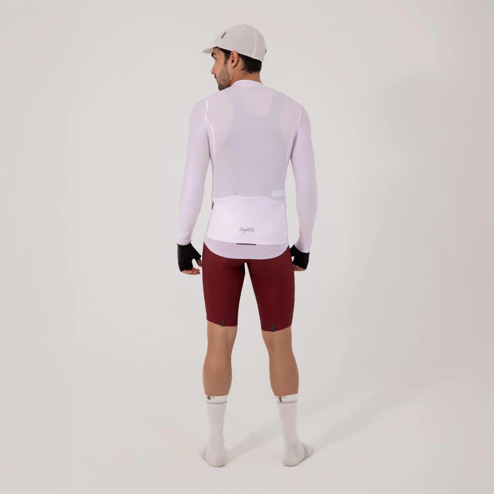 CAMISA CICLISMO MANGA LARGA ESSENTIAL WHITE PARA HOMBRE - imagen 5