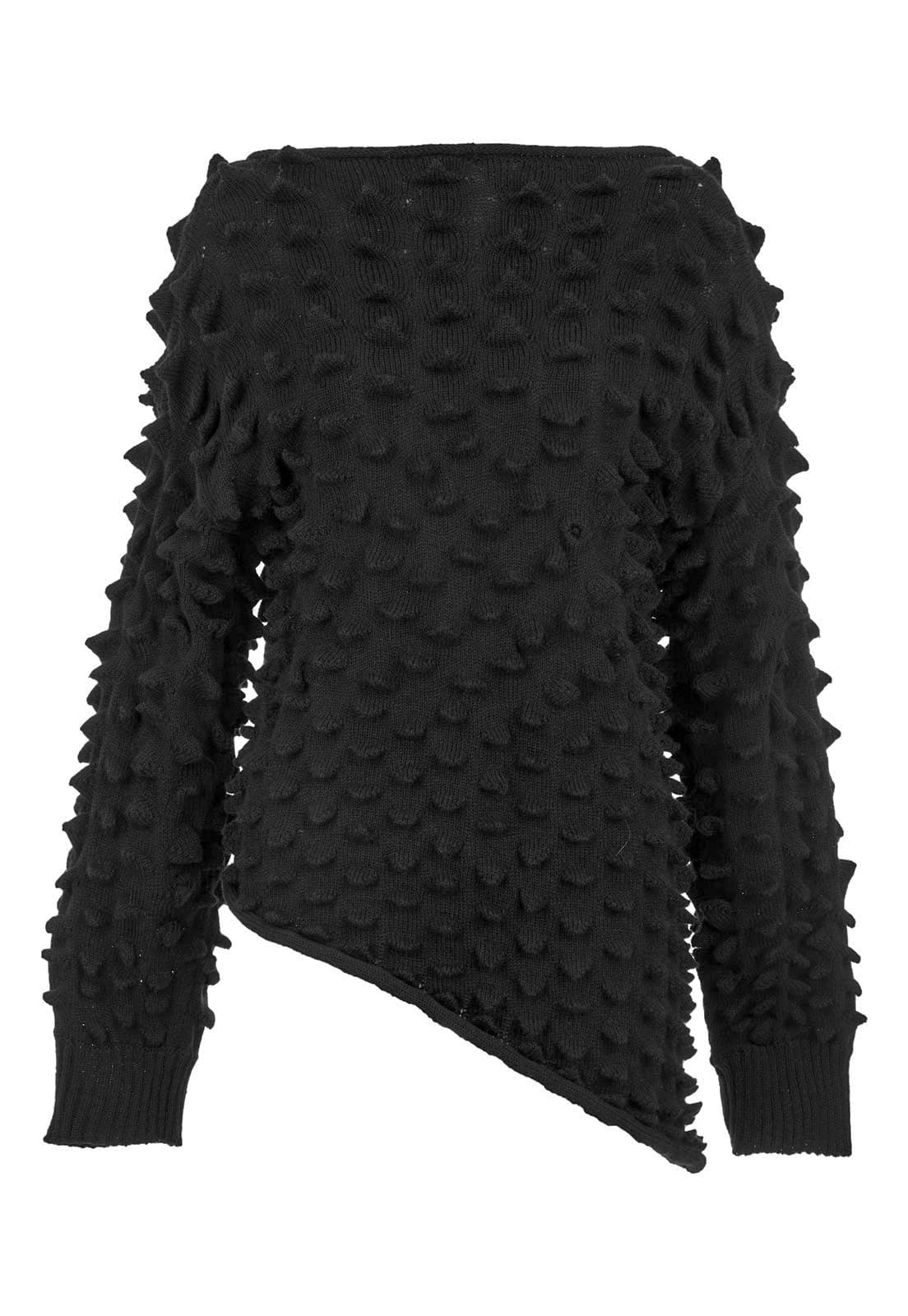 KNITTED SPIKES DRESS-SWEATER
