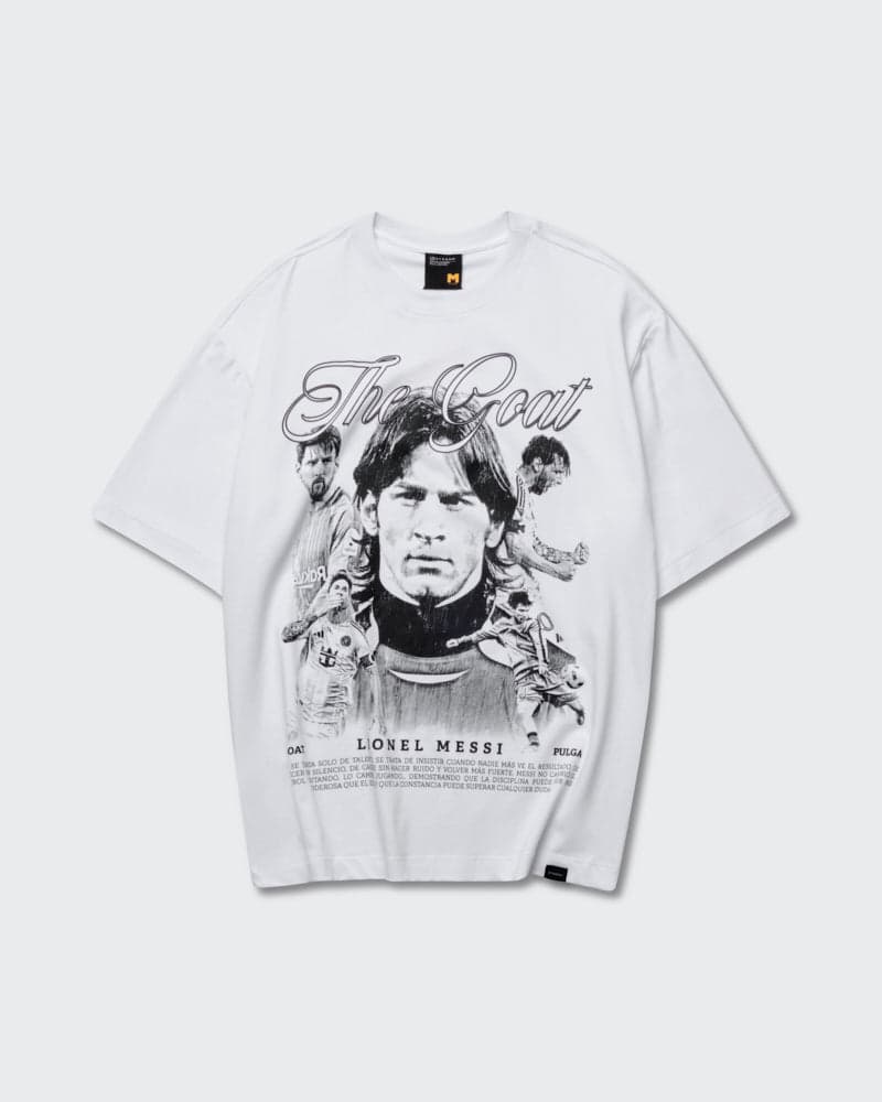 Camiseta Blanca Oversize - Edición The King Of The Game - imagen 1