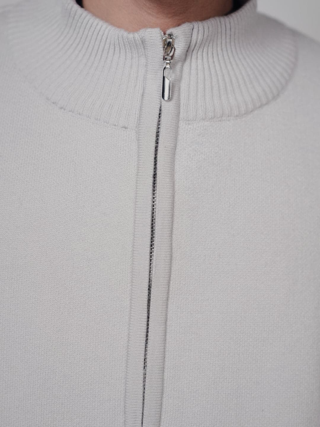 Knit Double Zipper - Gris - imagen 10