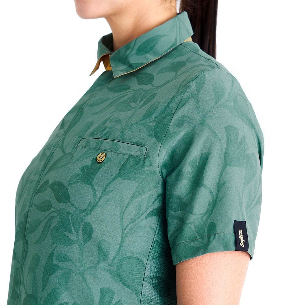 CAMISA CICLISMO MANGA CORTA OUTLAND GREEN PARA MUJER - imagen 3