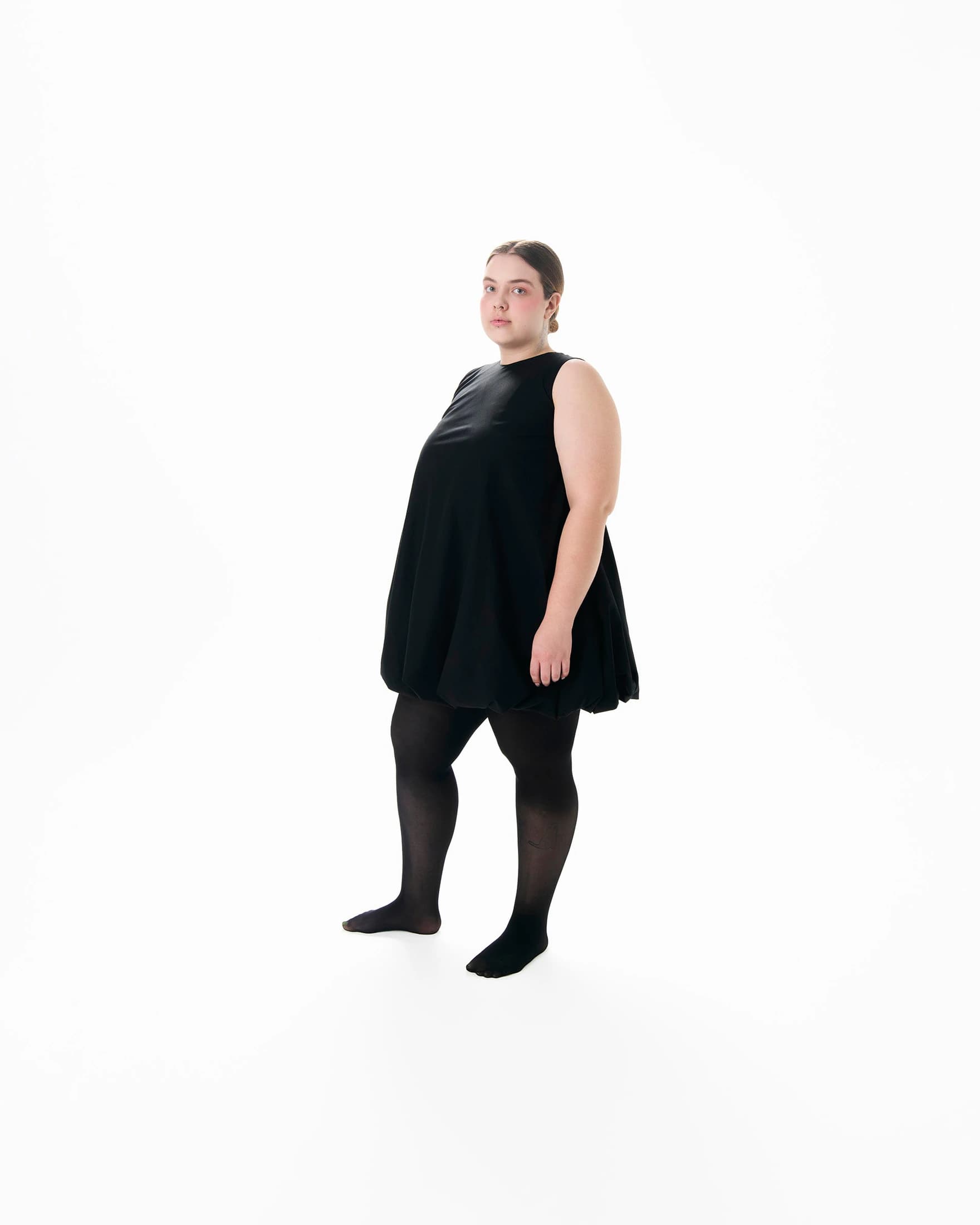 VESTIDO CIRCULAR NEGRO #1 - imagen 3