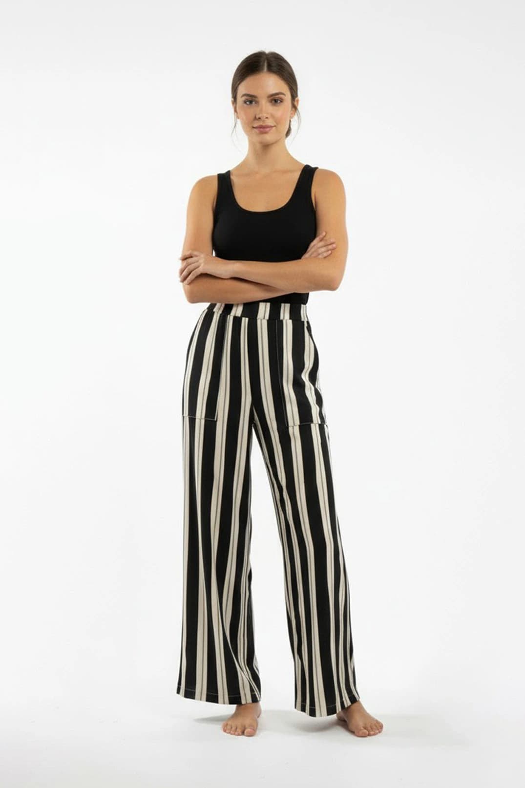 Pantalon Igua Rayas Negro - imagen 2