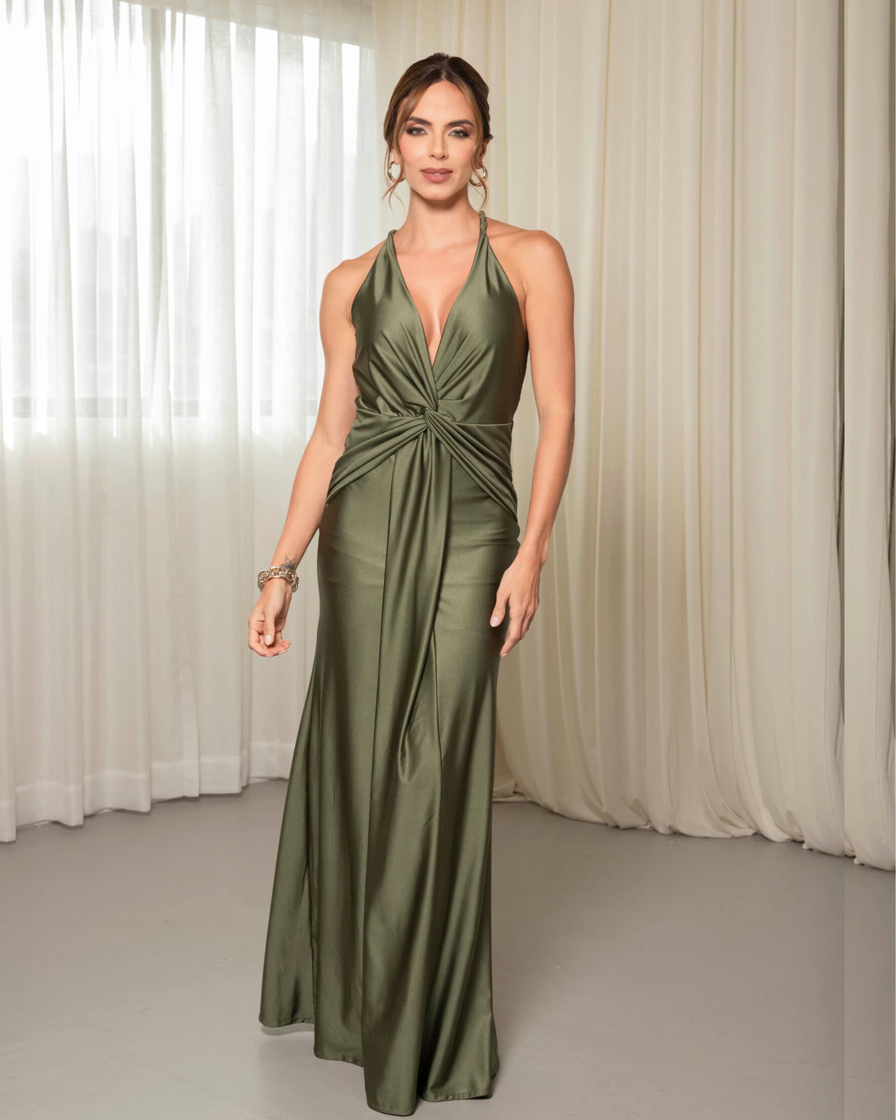 Vestido Largo de Fiesta Escote Tirantes - imagen 2